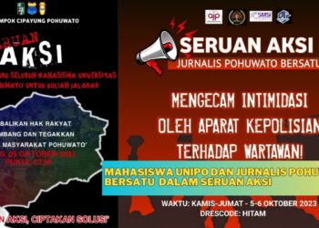 Mahasiswa UNIPO dan Jurnalis Pohuwato Bersatu dalam Seruan Aksi Menegakkan Keadilan di Pohuwato