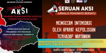 Mahasiswa UNIPO dan Jurnalis Pohuwato Bersatu dalam Seruan Aksi Menegakkan Keadilan di Pohuwato