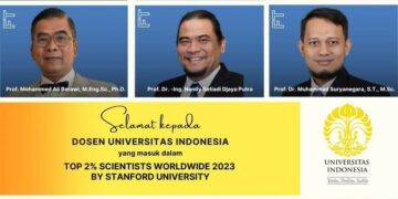 Sumber: detik.com - Dokter-dokter Terkemuka Universitas Indonesia Masuk 2% Terbaik Dunia Menurut Stanford University Tahun 2023