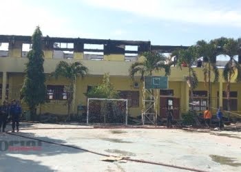 Kebakaran Hebat di SMA Negeri 4 Gorontalo: 8 Ruangan Kelas dan 2 Laboratorium Terbakar