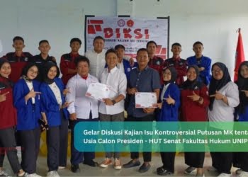 Diskusi Kajian Isu Kontroversial Putusan MK tentang Batas Usia Calon Presiden - HUT Senat Fakultas Hukum UNIPO